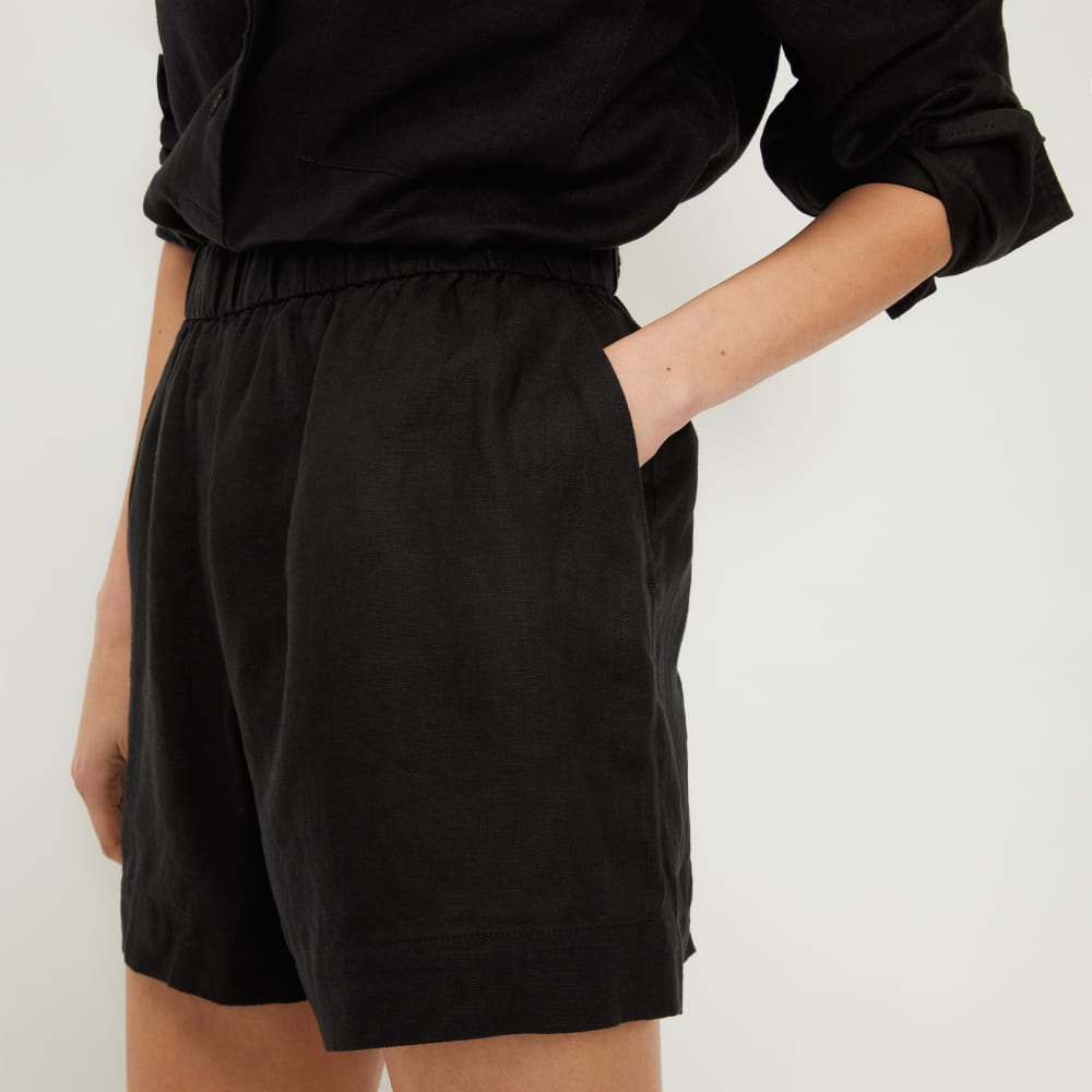 The Linen Boxer Short | Black - Image 5