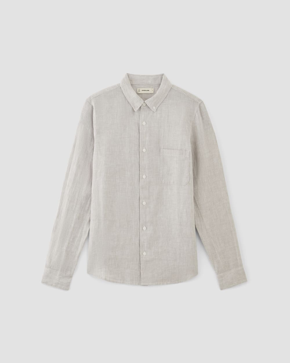The Classic Shirt in Linen | Stone / White - Image 2