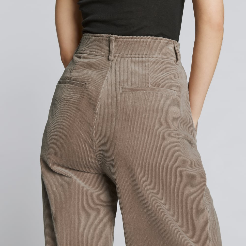 The Corduroy Way-High® Drape Pant | Taupe Grey - Image 6